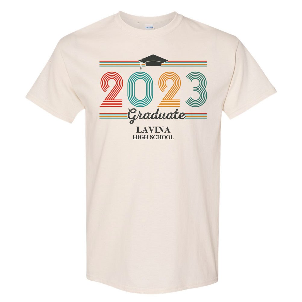 Lavina High School Class of 2023 Graduation Gift Retro